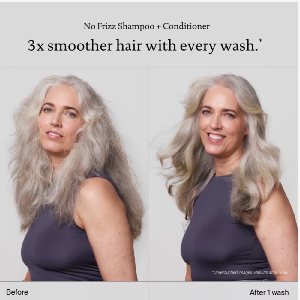No Frizz Smoothing & Anti-Frizz Conditioner-8 oz size - Picture 2 of 3